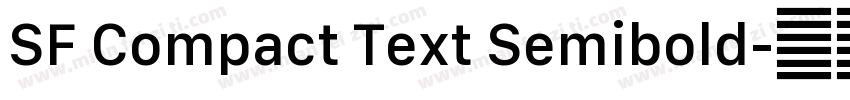 SF Compact Text Semibold字体转换